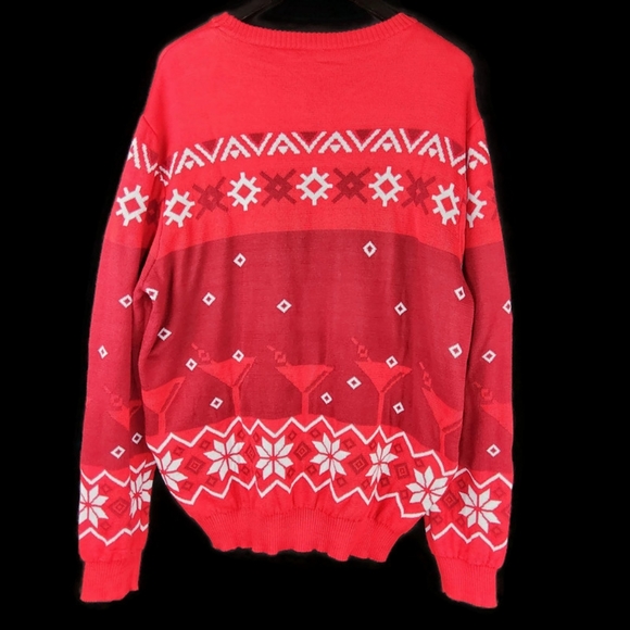 Smirnoff Vodka "Get In The Spirit" All Over Print Christmas Sweater - Picture 4 of 5